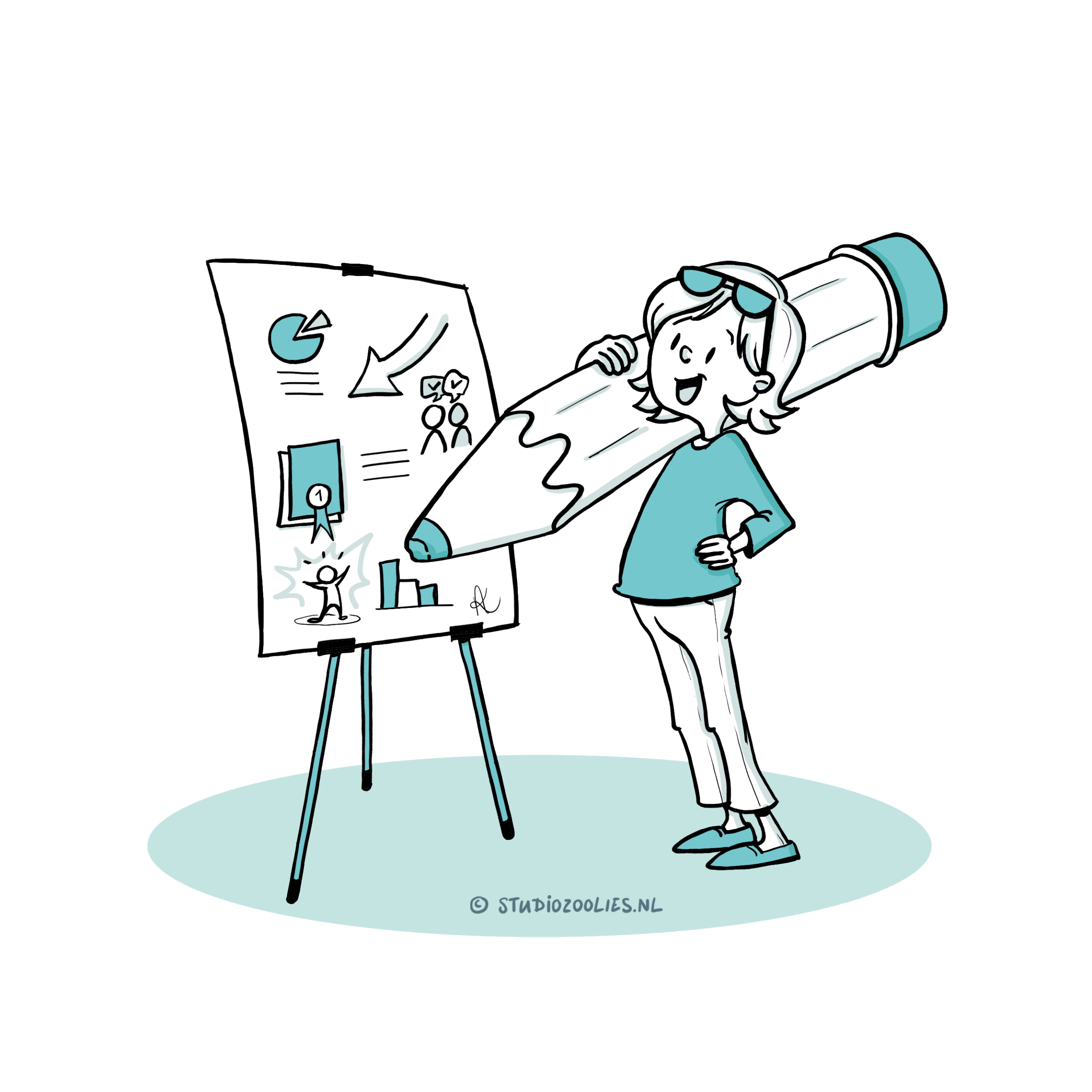 Studio ZóoLies | Ontwerp icoon voor de Chatbot van city escape game Credo - Het verborgen pad van Breda